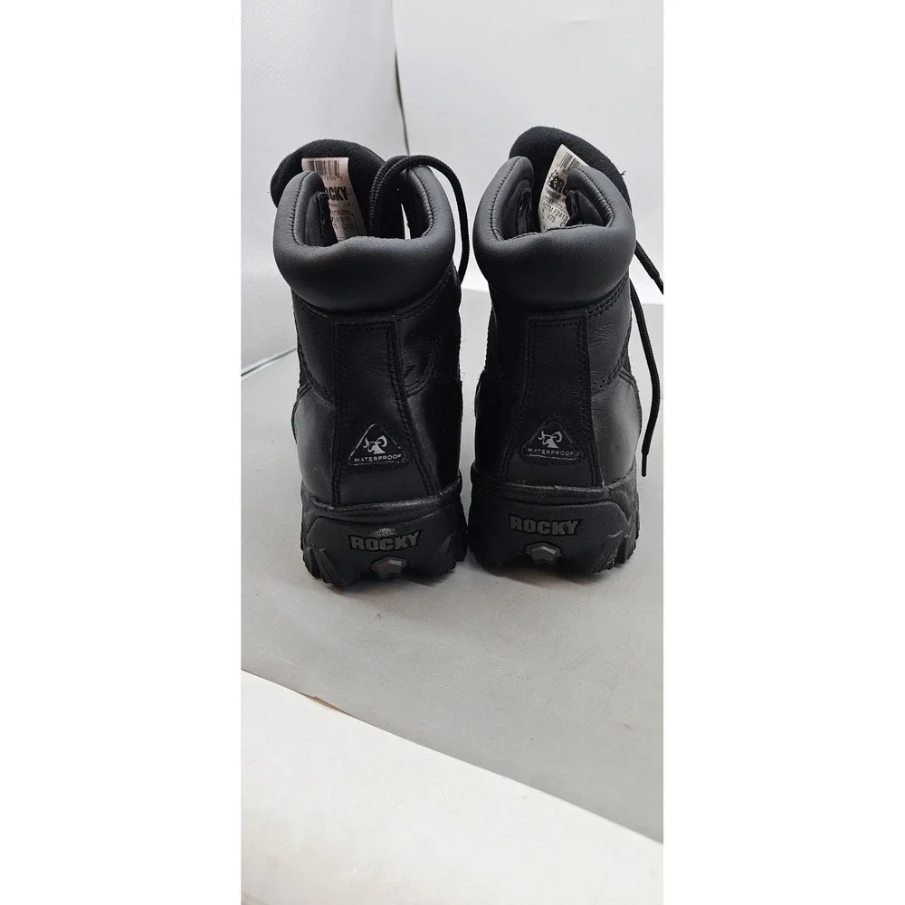 Rocky Alpha Force Mens 6 Inch Waterproof Tactical Duty Boots Black FQ0006167 9W